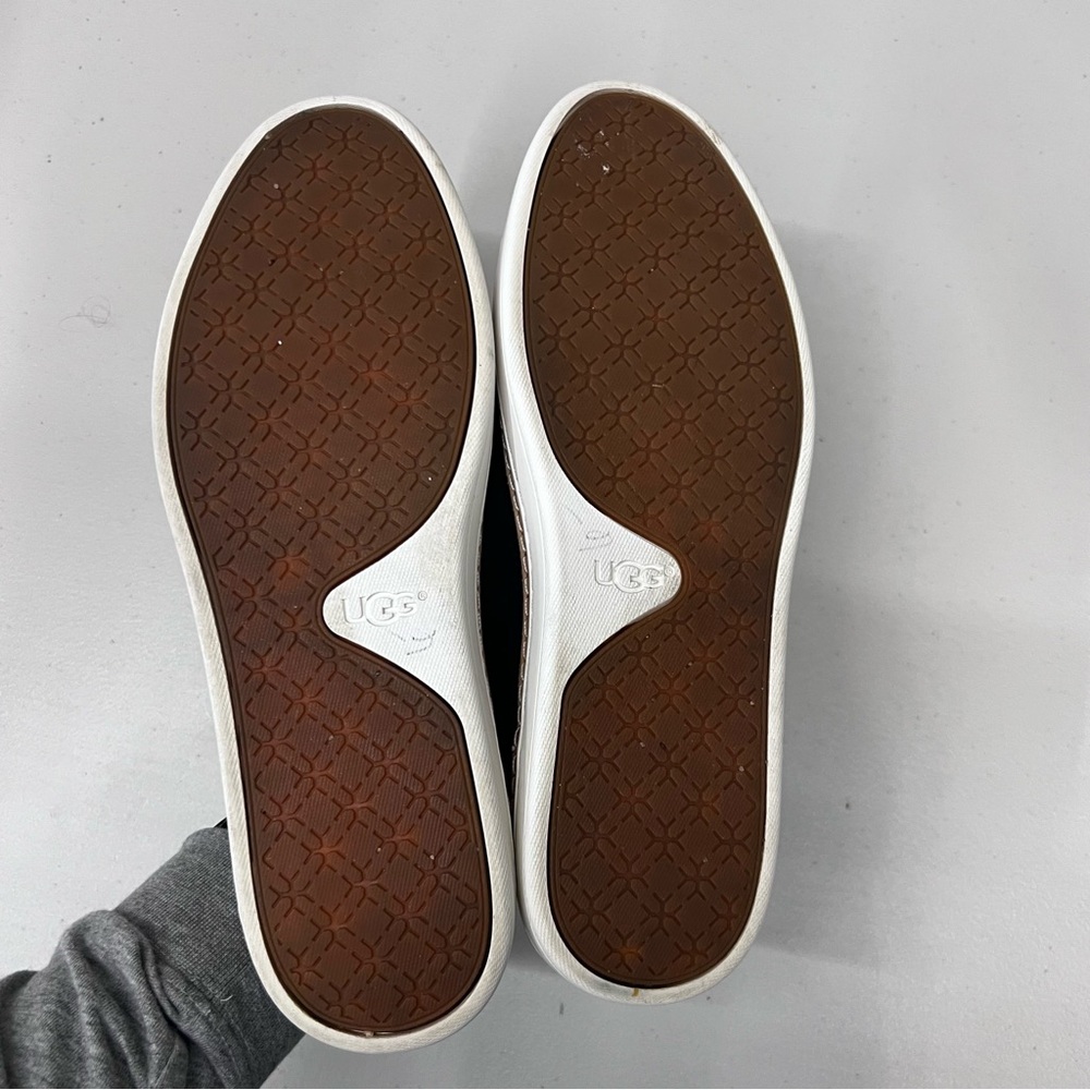 UGG Adley Black Suede Slip On Sneakers Size 9.5 - Picture 7 of 8